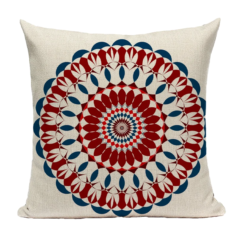 Bohemian Linen Cushion Cover 45x45 for Sofa - Axyaa Brand Home Decor