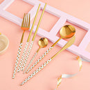 Axyaa Stainless Steel Cutlery Set - Chopsticks, Forks, Spoons, Knife - Kitchen Tableware