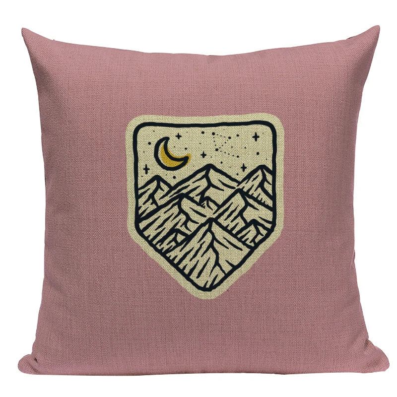 Axyaa Cactus Desert Decor Pillow Covers Scenery Floral Cushion Case