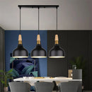 Axyaa 3-Head Metal Pendant Lights for Modern Industrial Kitchen and Restaurant Lighting