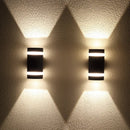 Axyaa Outdoor LED Wall Lights Modern Waterproof Aluminum Sconce Garden Lamps