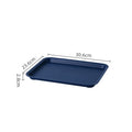 Axyaa Rectangular Nordic Plastic Tray for Tea Fruit Dessert Serving - Kitchen Dining Organizer