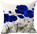 Axyaa Red Poppy Watercolor Cushion Cover