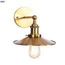 Axyaa Antique Gold Rustic Wall Lamps LED Industrial Wall Lights Loft Decor