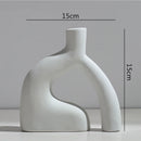 Axyaa Abstract Flower Vase | Modern Home Decor | Ceramic Hydroponic Craft