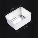 Axyaa Stainless Steel Serving Tray with Lid, Rectangle Buffet Organizer & Food Storage