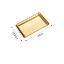 Axyaa Stainless Steel Food Storage Tray Shallow Sushi BBQ Plate Fruit Vegetable Kitchen Pan
