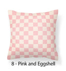 Axyaa Checkerboard Velvet Cushion Covers - 18x18 Nordic Decorative Pillows for Home Decor