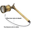 Axyaa Industrial Retro Wall Sconce E27/E26 Indoor Lamp for Bedroom and Bathroom