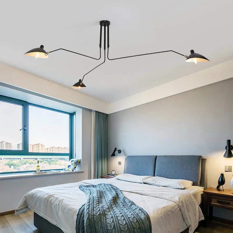 Axyaa Nordic Duckbill Chandelier - Modern Iron Ceiling Light Fixture