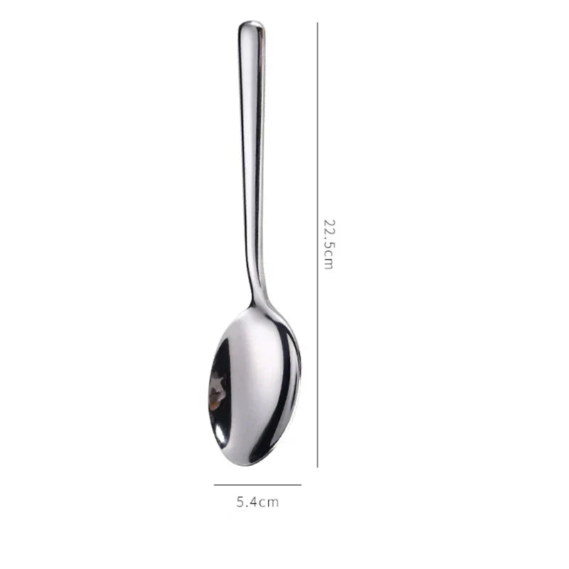 Axyaa Stainless Steel Salad Serving Spoon Set for Western Tableware