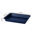 Axyaa Rectangular Nordic Plastic Tray for Tea Fruit Dessert Serving - Kitchen Dining Organizer