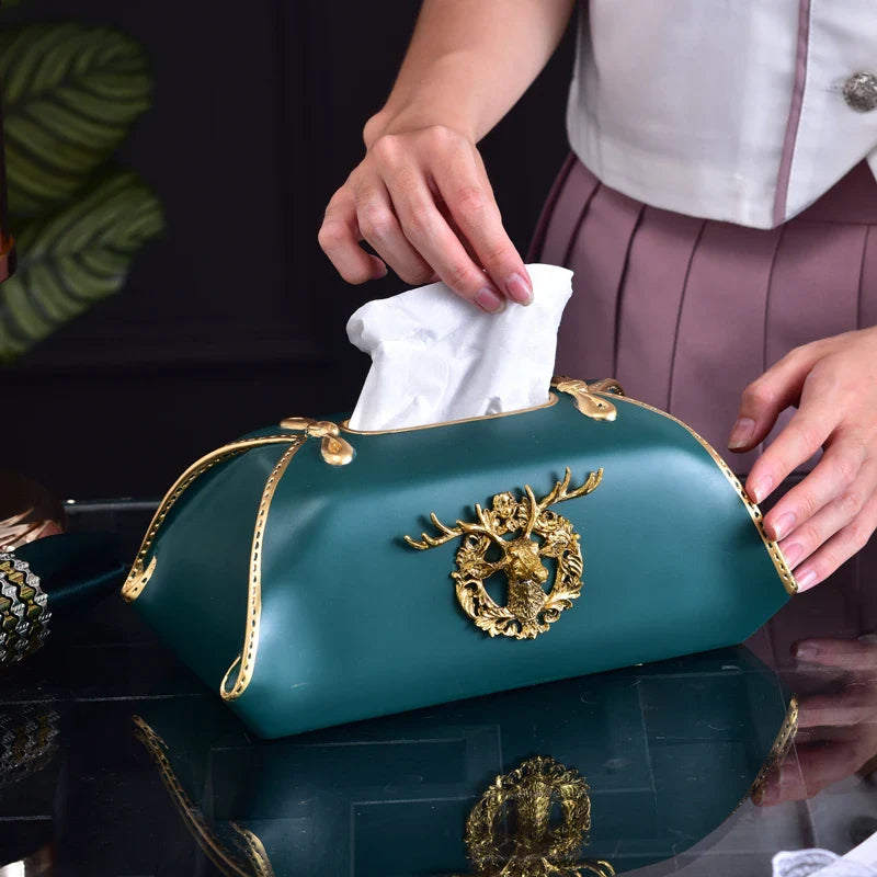 Axya Tissue Box: Stylish Home & Bathroom Storage, Decorative Desktop Ornament & Gift