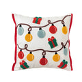 Axyaa Santa Snowflake Embroidery Cushion Cover 45x45cm
