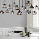 Axyaa Loft Cage Pendant Lamp Retro Industrial Nordic Black Iron Hanging Lights