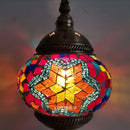 Axyaa Mediterranean Style Glass Mosaic Table Lamp