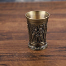 Axyaa Retro Egyptian Wine Glasses Set - Creative Cocktail and Shot Glass Pair
