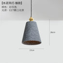 Axyaa Loft Industrial Edison Pendant Lights - Modern Nordic Cement LED Fixture
