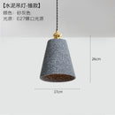 Axyaa Industrial Edison Pendant Lights for Bedroom Dinning Room Cafe - Cement Finish