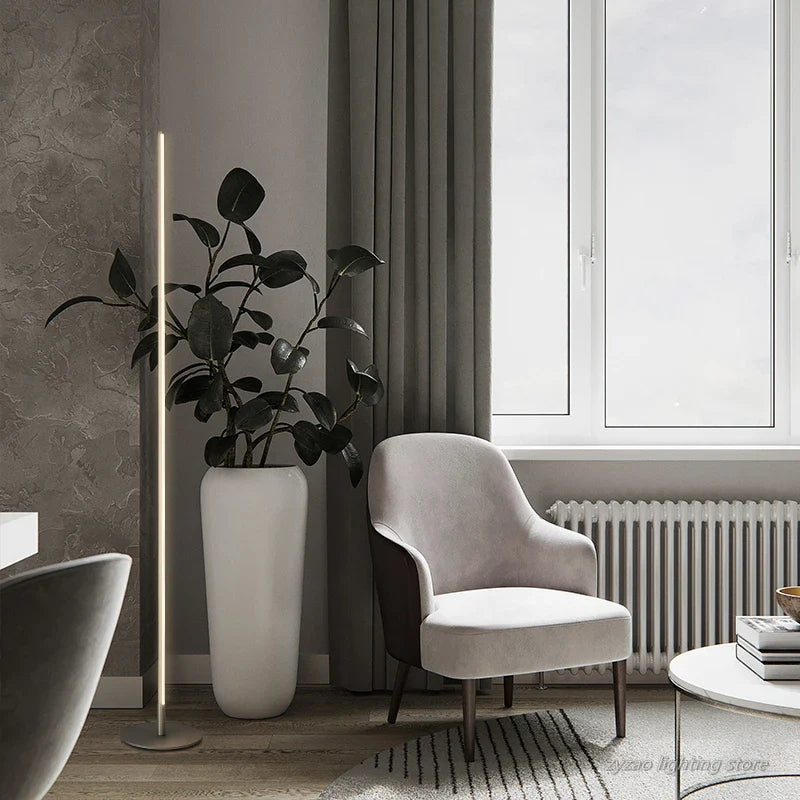 Axyaa Nordic Modern LED Floor Lamp for Stylish Living Spaces.