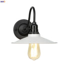 Axyaa Vintage Industrial Wall Light Sconce LED - White Antique Bedroom Stair Porch