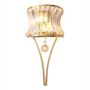 Axyaa Teardrop Crystal Wall Lamp: Elegant Lighting for Bedroom, Living Room, and Aisle