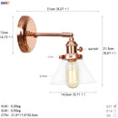 Axyaa White Ceramic LED Wall Sconce Switch Nordic Modern Wall Lamp