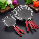 Axyaa Stainless Steel Kitchen Strainer Colander Noodle Drainer Oil Skimmer