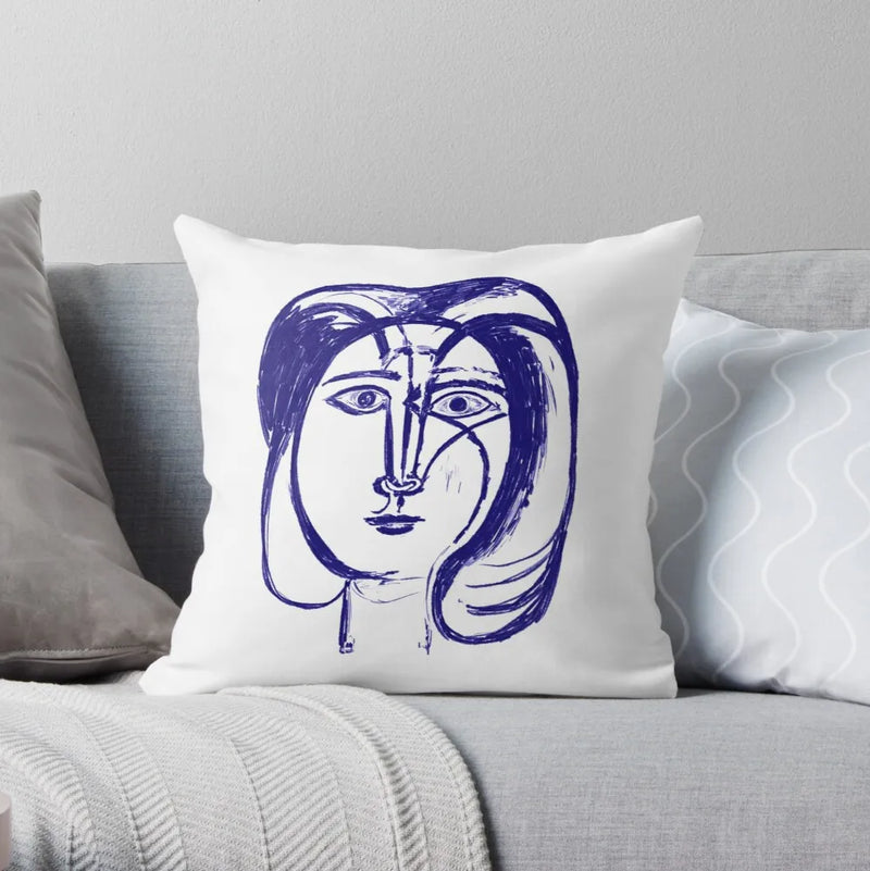 Picasso Abstract Art Decorative Cushion Cover by Axyaa