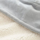 Axyaa Winter Hooded Blanket: Thick Antistatic Fleece Throw Blanket for Home
