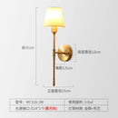 Axyaa Nordic Copper Wall Light Modern Minimalist Bedroom Balcony LED Lamp