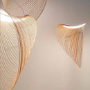 Axyaa LED Wooden Chandelier for Hotel Living Room and Bedroom