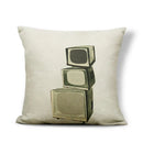 Axyaa Retro Record Camera Pillow Cover - 45X45CM