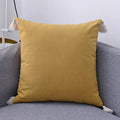 Axyaa Boho Tassled Cushion Cover in Beige/Grey/Blue/Yellow, 30x50cm/45x45cm
