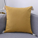 Axyaa Boho Tassled Cushion Cover in Beige/Grey/Blue/Yellow, 30x50cm/45x45cm