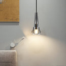 Axya Crystal Copper Chandelier: American Minimalist Pendant Lamp for Living Room & Bedroom