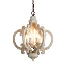 Axyaa Modern White Chandelier for Baby Room Nursery and Kids Bedroom