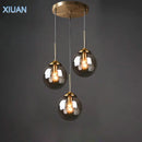 Axyaa Glass Pendant Lamp LED Hanging Light Dining Kitchen Bedroom Table Lighting