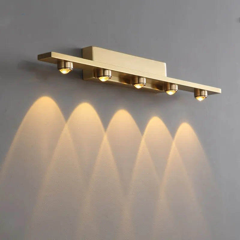 Axyaa Mirror Front Wall Light Bathroom Sconce Art Décor Makeup Lamp