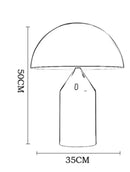 Axyaa Mushroom Table Lamp Metal E27 White Black Gold Quality Indoor Light
