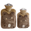 Axyaa Kawaii Bear Hot Water Bottle Plush PVC Cute Hand Foot Warmer