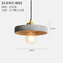 Axyaa Loft Industrial Edison Pendant Lights - Modern Nordic Cement LED Fixture