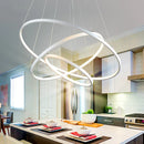 Axyaa Modern Circle Rings Pendant Light - White/Gold/Black Luster Lamp