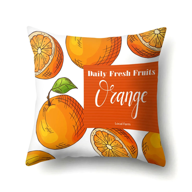 Fresh Fruits Watermelon Throw Pillow Covers by Axyaa
