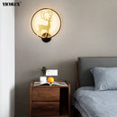 Axya LED Wall Lamps: Modern Dimmable Indoor Lighting for Kids' Bedroom, Living Room, Aisle