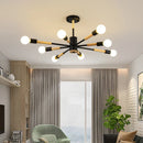 Axyaa Modern LED Wooden Ceiling Light with E27 Bulb for Livingroom & Bedroom
