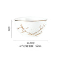 Axyaa Nordic Golden Marbling Ceramic Tableware Set for Dining