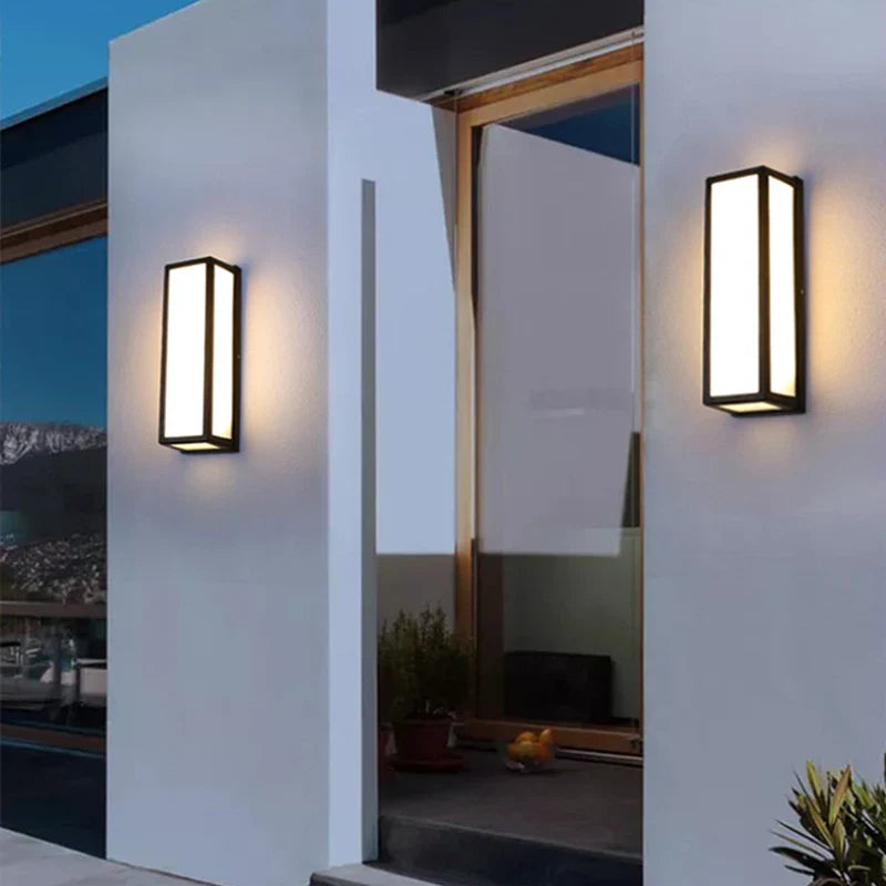 Axya Modern Wall Lamp for Outdoor Staircases, Entrances & Gardens