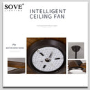 Axya 60" Wood Blade Ceiling Fan with LED Light and Remote Control