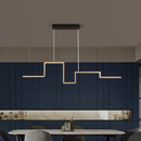 Axyaa Nordic Black LED Chandelier for Living Room Decor